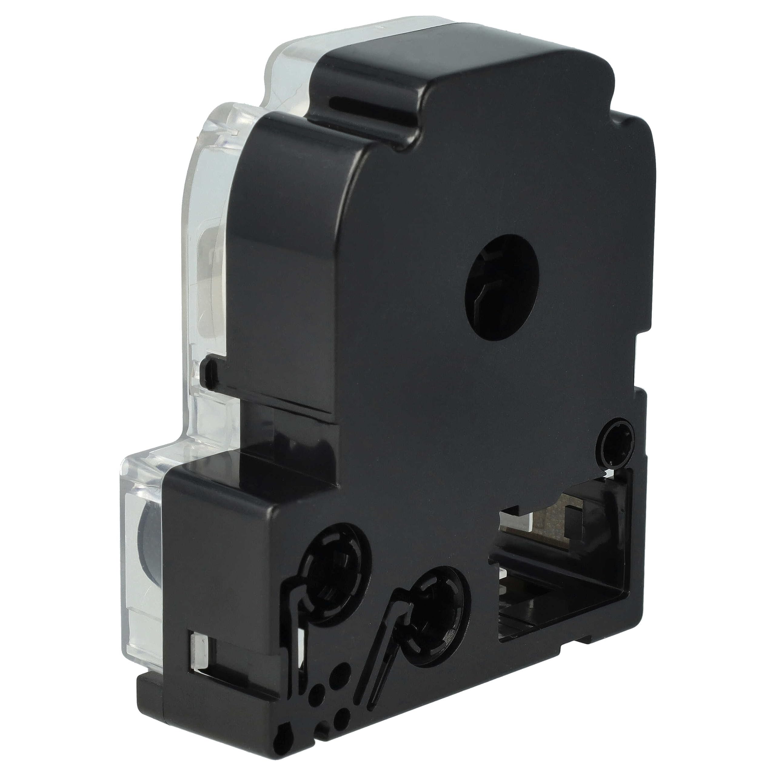 vhbw 50x cinta de escritura compatible con KingJim SR-PBW1, SR-RK1, SR6700D, SR750, SR950 impresora etiqueta 8m x 18 mm negro a blanco