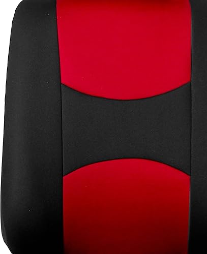 Miniatura 6 de FH Group, FB050217 - Juego completo de fundas de tela plana para asientos de automóvil, juego de tres filas para 7 pasajeros, ajuste universal para