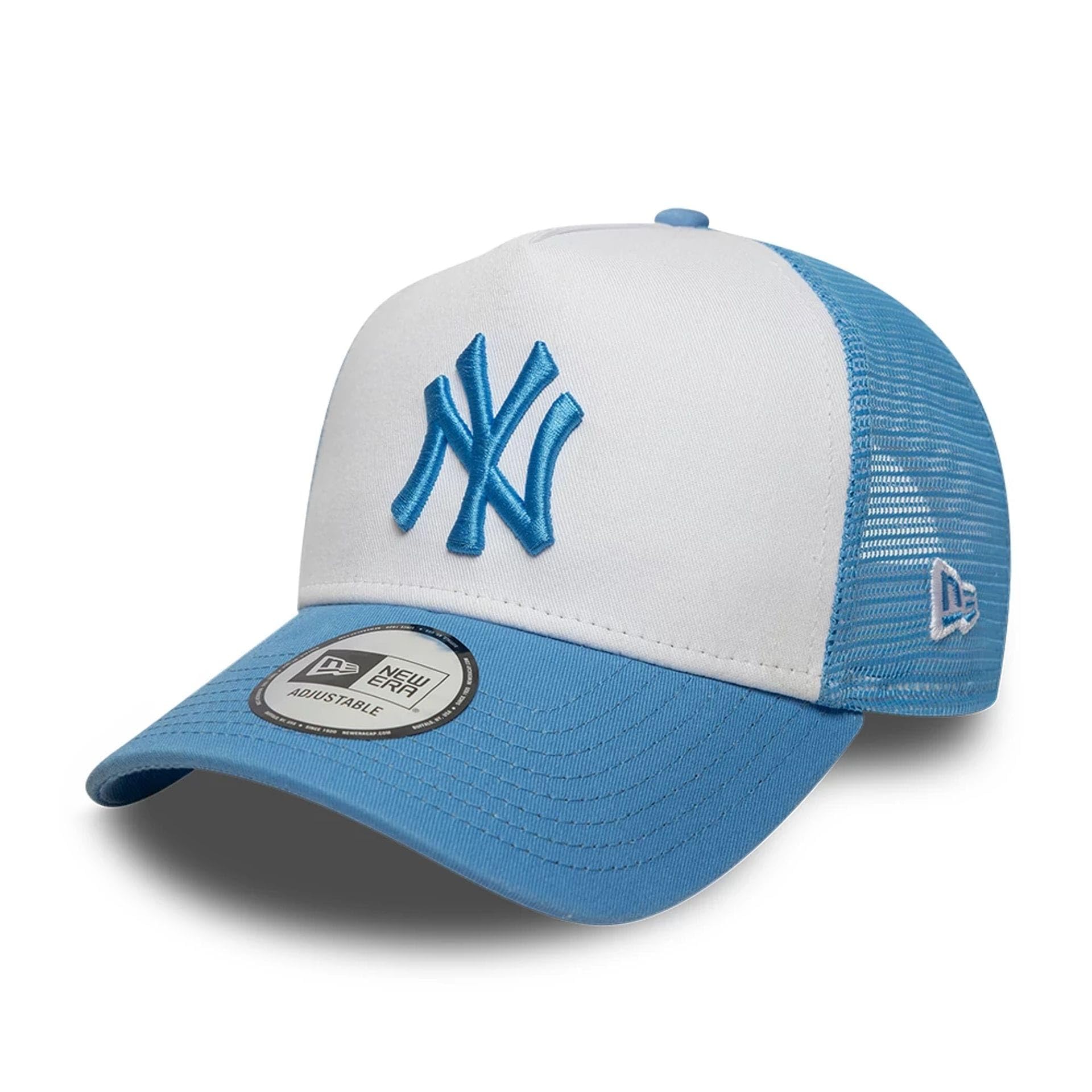 New Era New York Yankees League Essential 9Forty A-Frame Trucker Cap Blue — image 1
