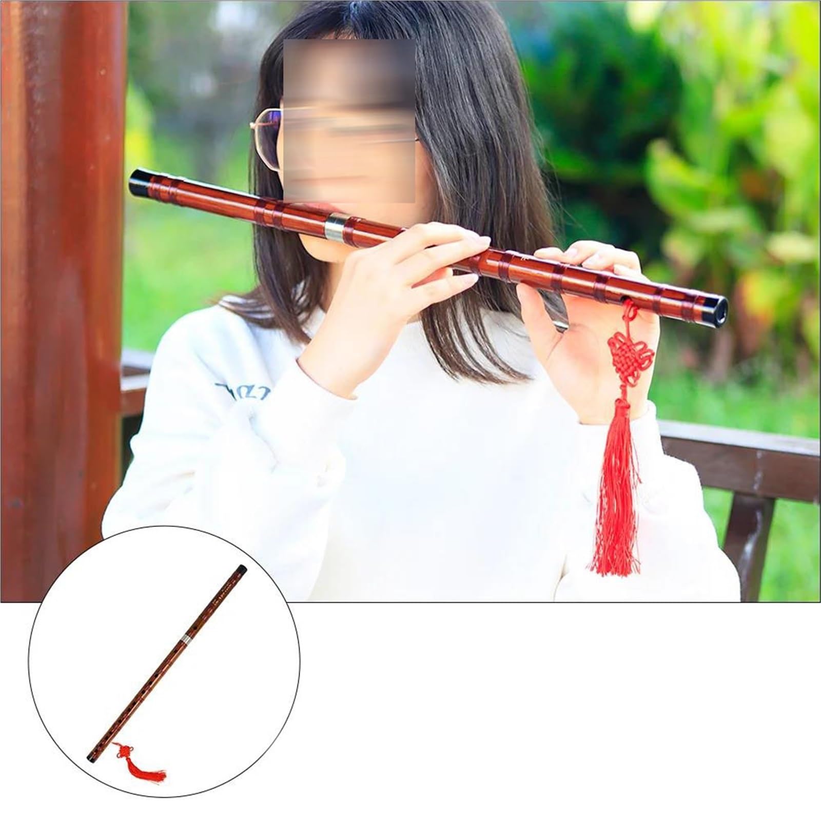Początkujących Flet Bambusowy Instrument w stylu chińskim flet bambusowy odpowiedni dla początkujących do nauki gry na tradycyjnych instrumentach 5 sztuk opcjonalnie(G48.5X2cm)