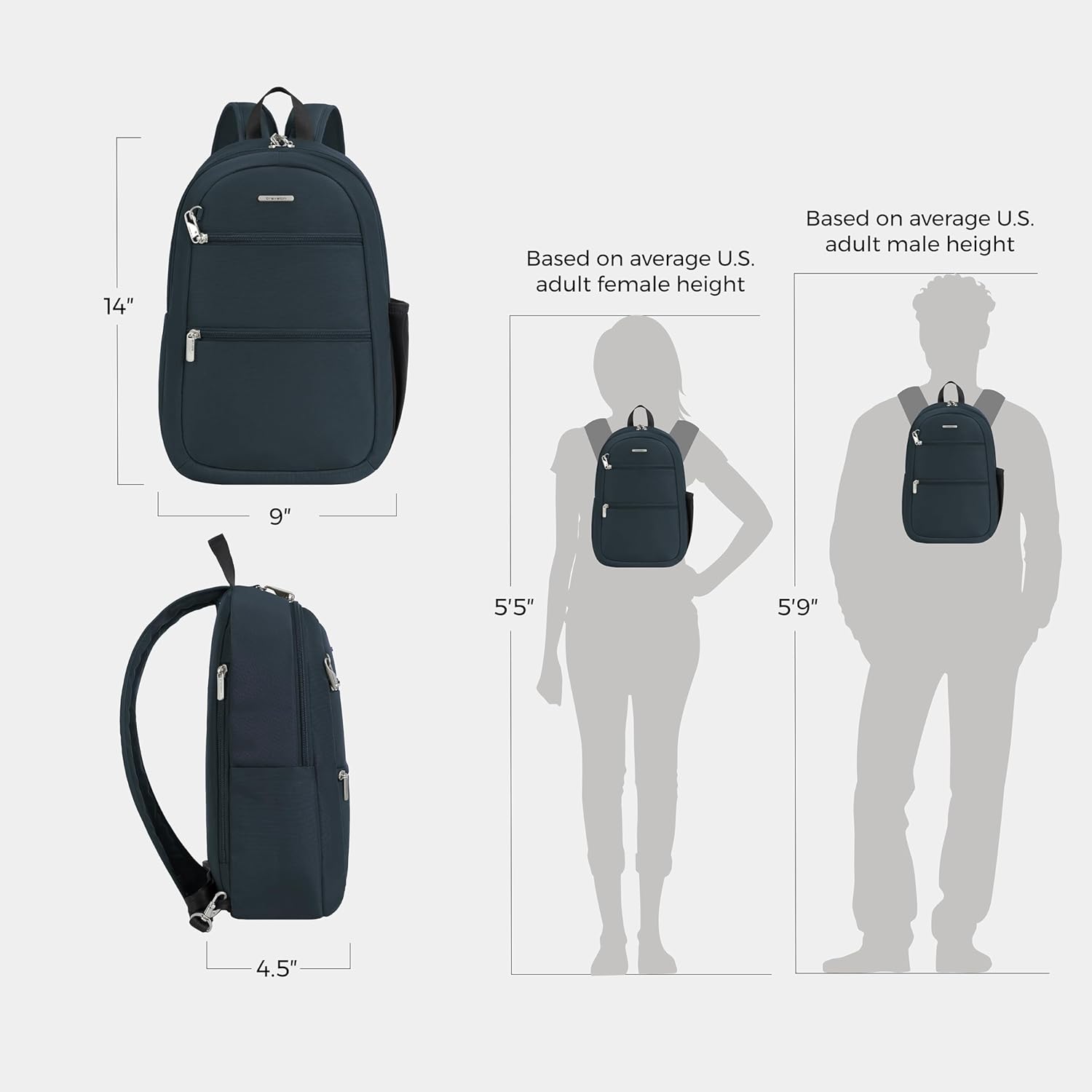 Travelon Anti-Theft Classic Convertible Sling Backpack