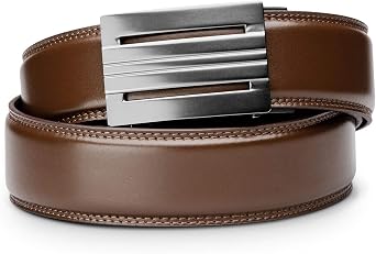 KORE Mens Full-Grain Leather Track Belts | Equinox Alloy Buckle