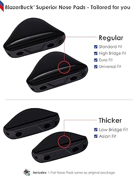 Amazon.com: BLAZERBUCK Replacement Nose Piece Pads for Oakley