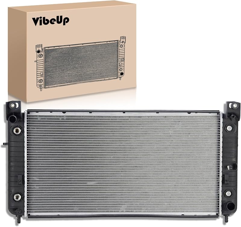 Radiador VibeUp 2370 para Chevrolet e GMC com resfriador de óleo da transmissão e do motor – Automático