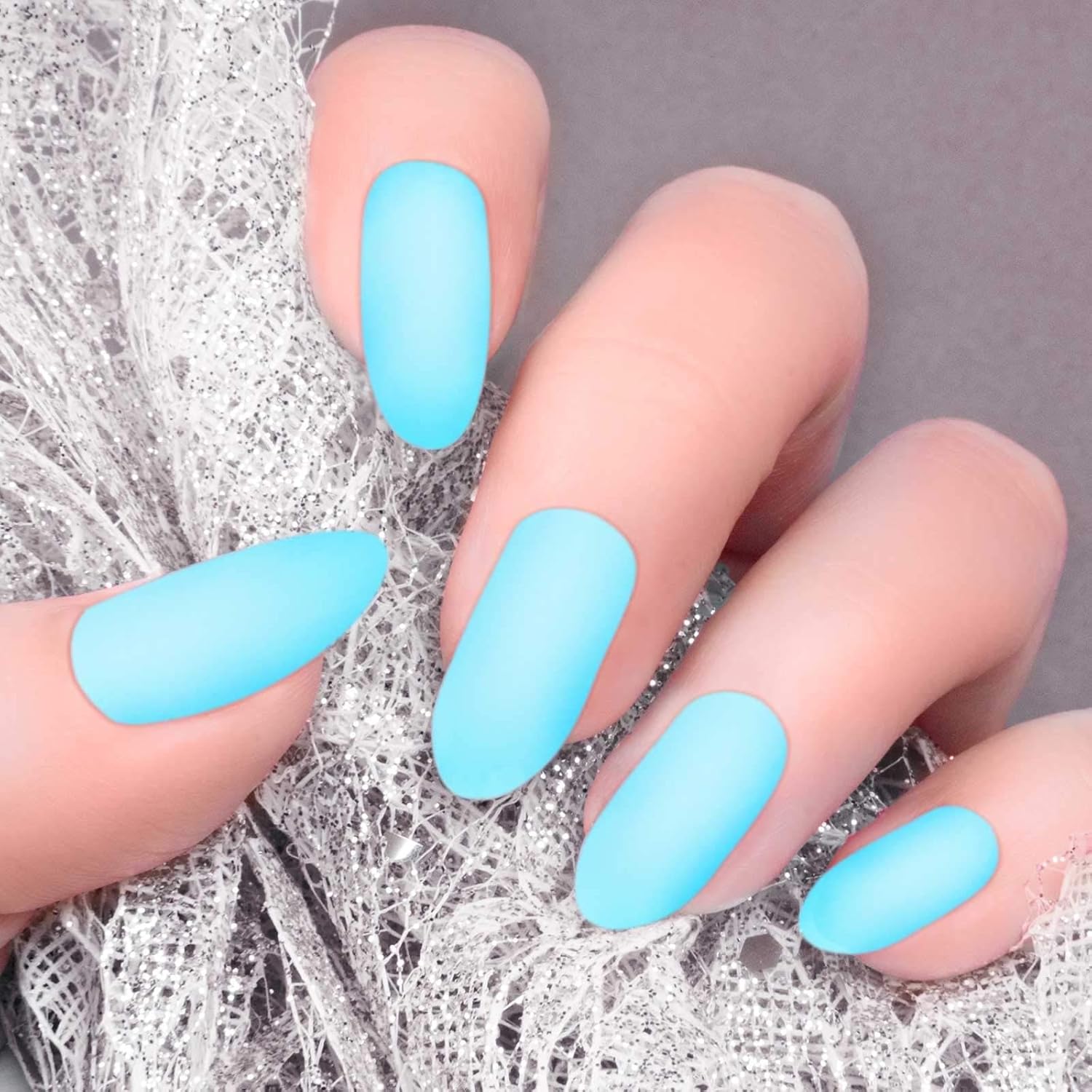 Buy 2 Pieces 12 Colors Short Matte Stiletto Press On Nail Almond False Nails Short Full Cover Fake Nails Colorful Artificial Nails For Women Girls Nail Art Salon Diy Light Colors Online