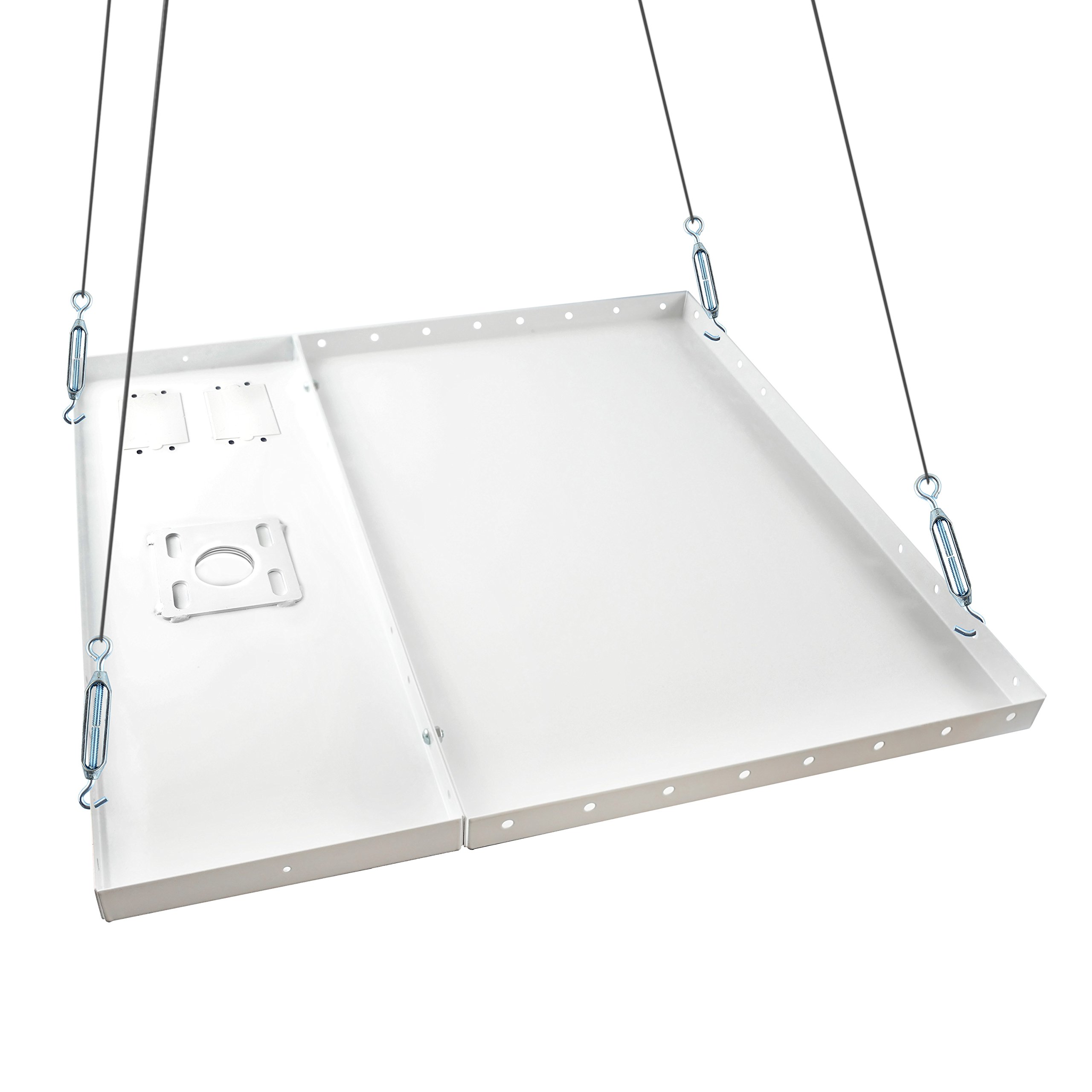 Photo 1 of QualGear QG-PRO-PM-SCA2-W Pro-AV Suspended Ceiling Adapter for 1.5" Npt Threaded Pipe Projector Accessory