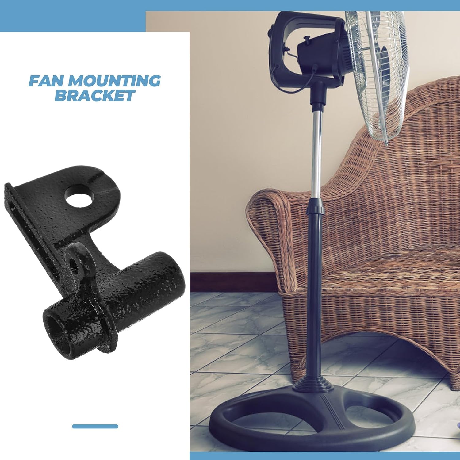 Yardwe Industrial Fan Motor Bracket Mount for Motor Oscillating Fans Iron Material with Unique Design Easy Installation for Homes and Commercial Spaces