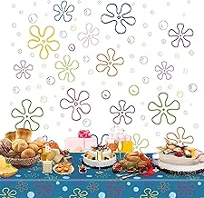 6 Sheets Sponge Flower Wall Stickers–Removable and Reusable Bubble Decals for Kids Room, Bathroom and Party Decor – Peel and Stick, Zero Residue, Safe for Walls