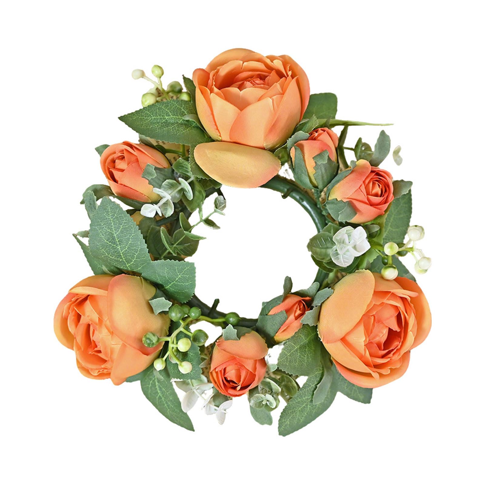 Meiliyizu Stand Wreath Artificial Rose Flower Rings Wreath for Wedding Reception and Photography Backdrop Handmade绢花garland