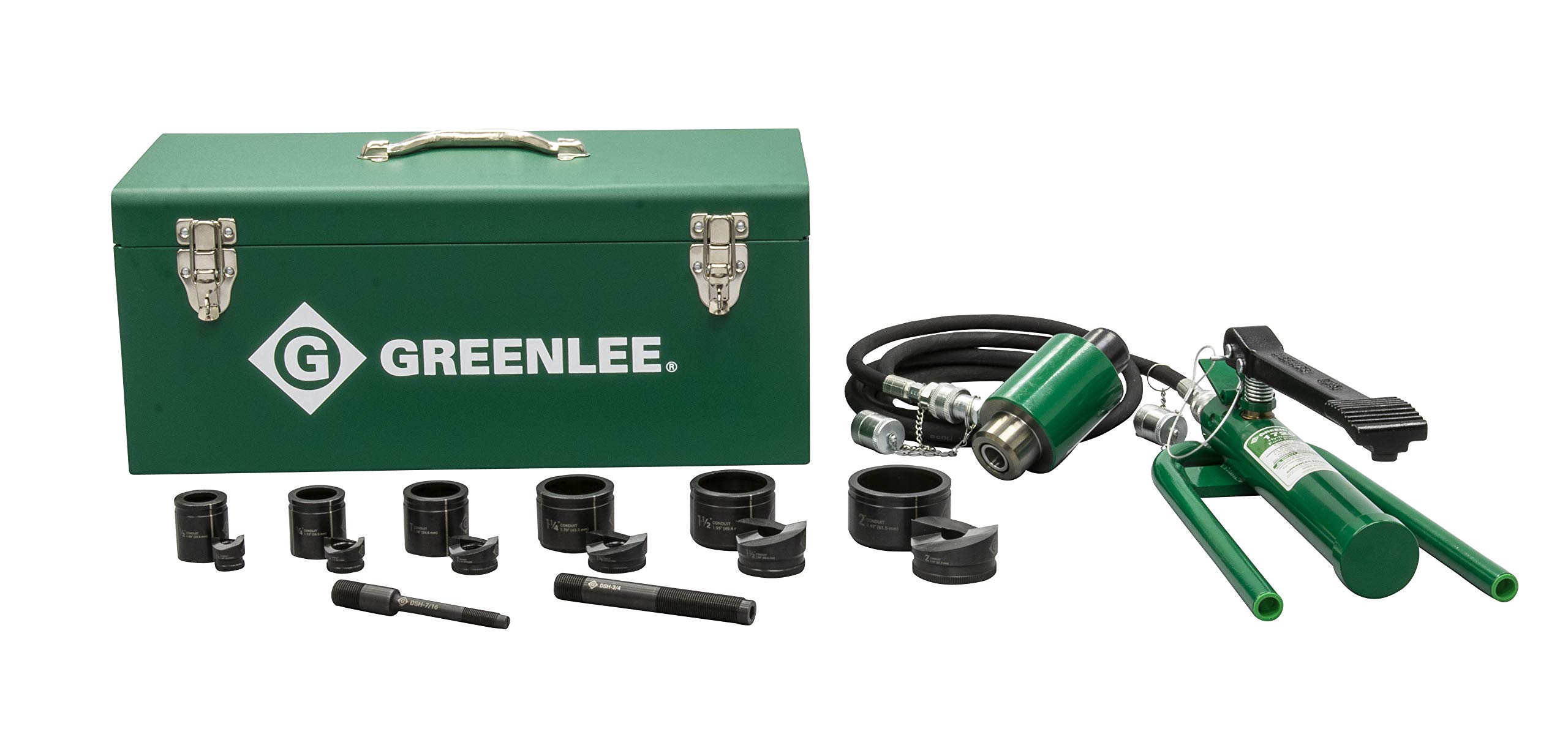 Greenlee 7606SB Slug-Buster Ram and Foot Pump Hydraulic Driver Kit