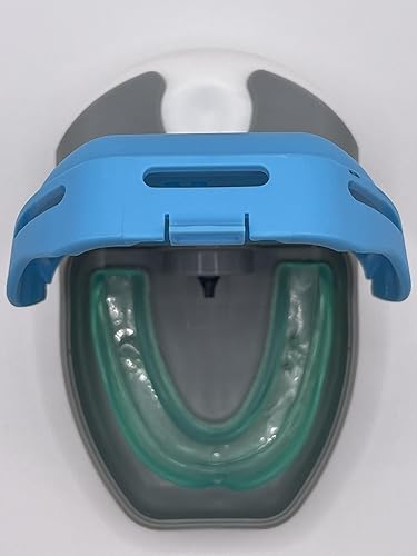 Miniatura 3 de Protector bucal autolimpiante y estuche de retención con solución de limpieza, almacenamiento para protectores nocturnos, alineadores, protectores