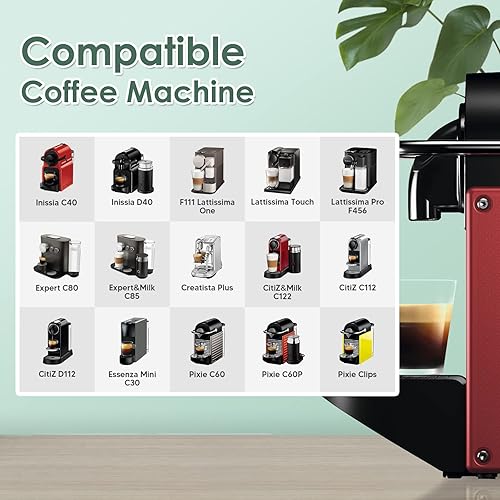 Miniatura 2 de LIHONG Cápsulas de café reutilizables, cápsulas de café reutilizables de acero inoxidable, cápsulas de espresso reutilizables compatibles con la