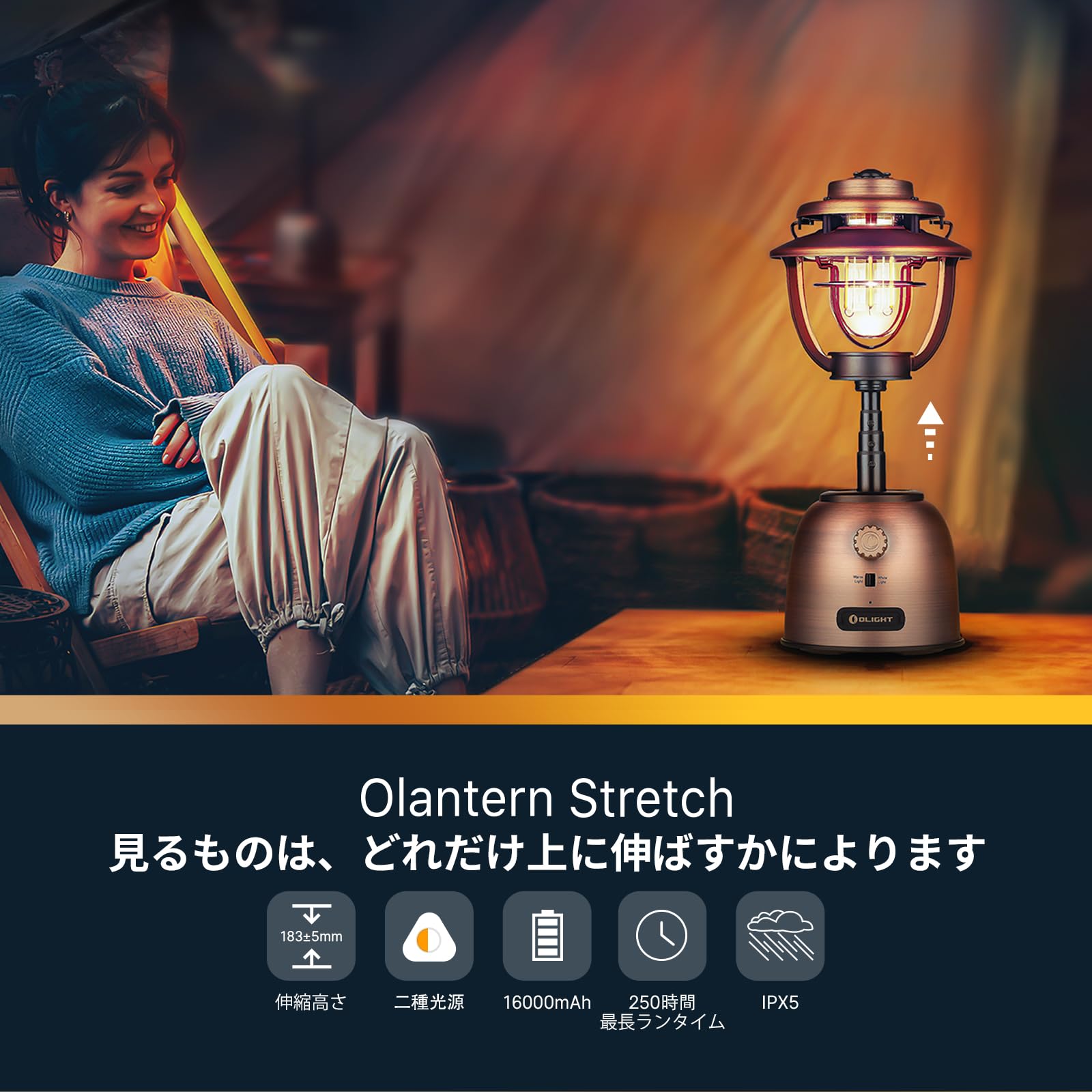 Amazon.co.jp: OLIGHT(オーライト) Olantern Stretch Type C LED