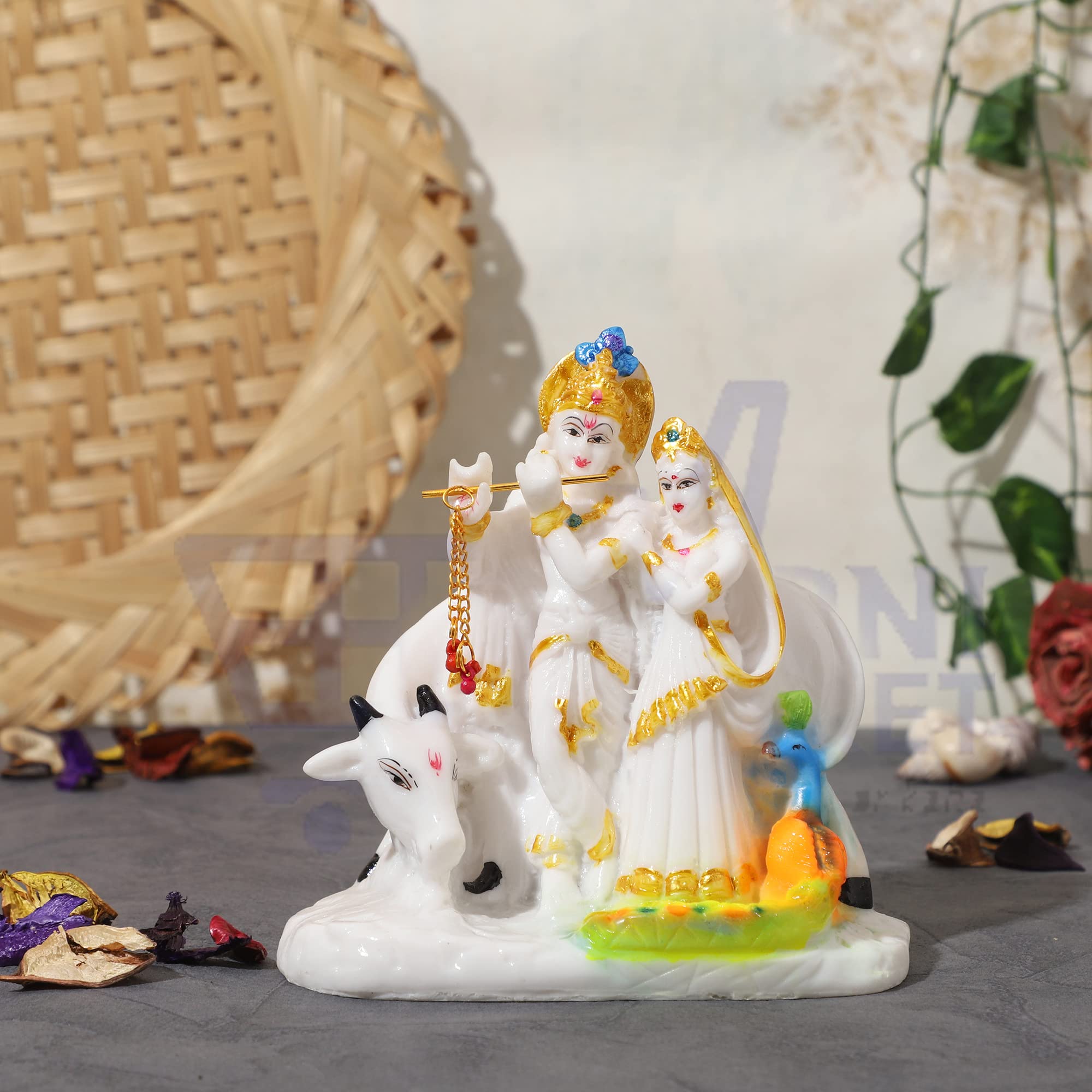 White Marble Ganesh Idol - Lord Ganesha Statue -16