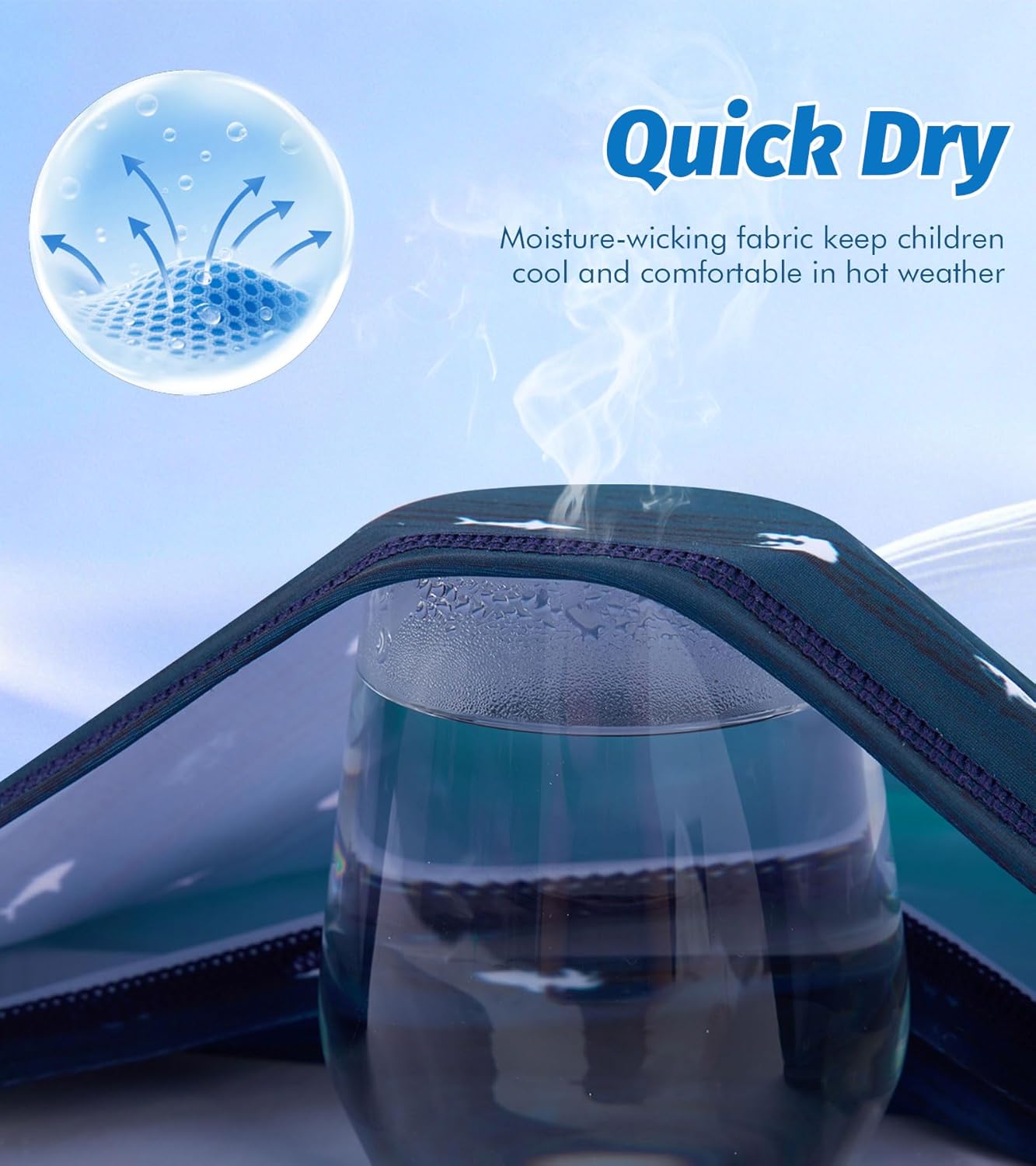 UNIFACO UPF 50+ Little Boys Long Sleeve Rash Guard Swim Shirt Premium Sun Shirt for 1-8 Years - Image 3