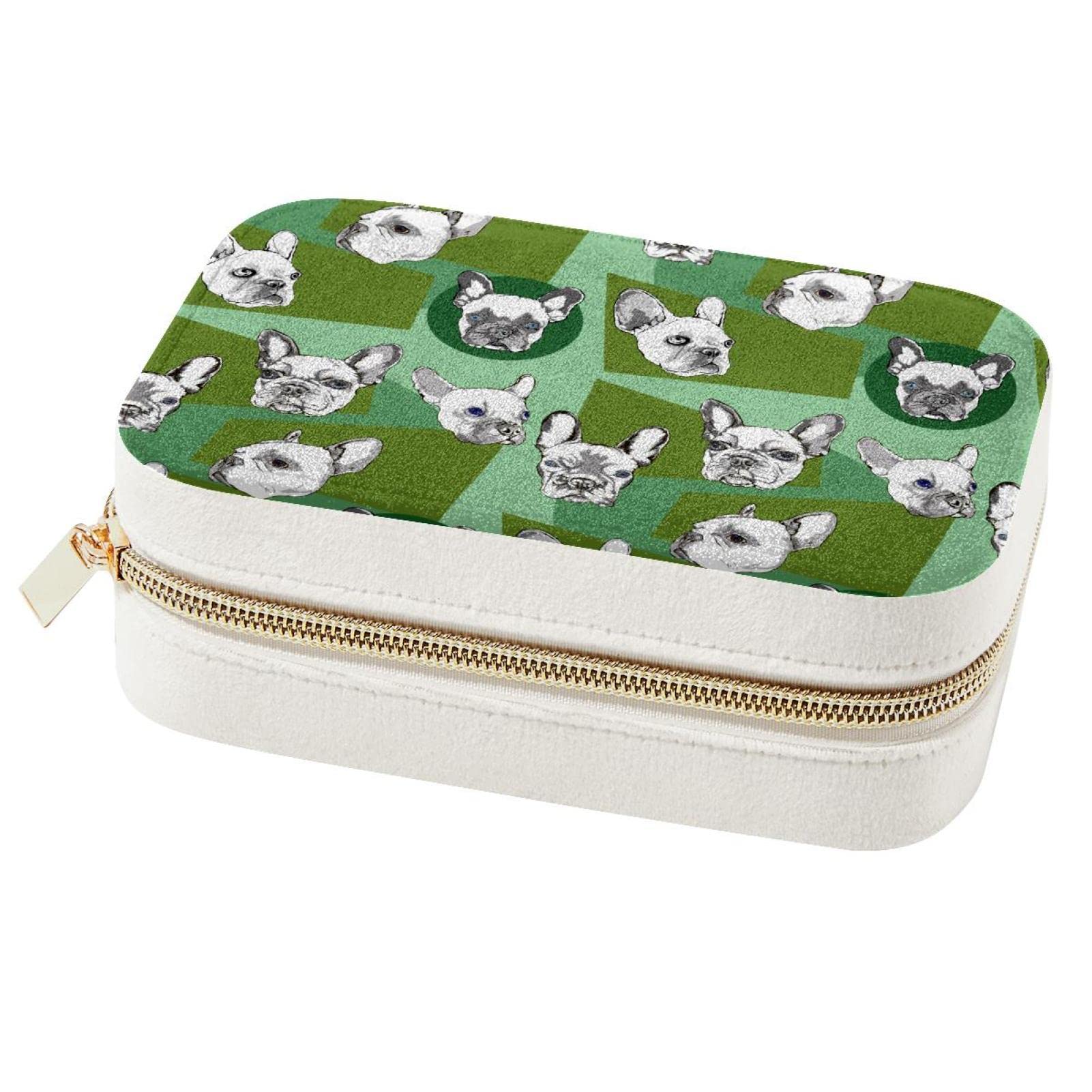 Boîte à bijoux Bulldog cadeau de demoiselle d'honneur pour voyage