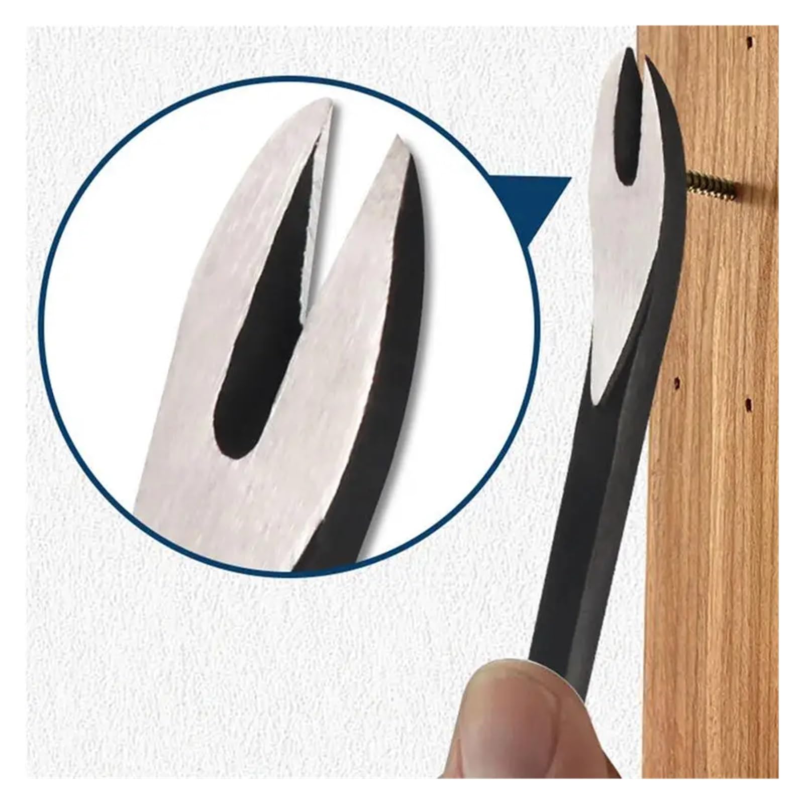 Piede di Porco per Pallet 3 pezzi levachiodi in acciaio al carbonio, design a martello, piede di porco(10 inches)