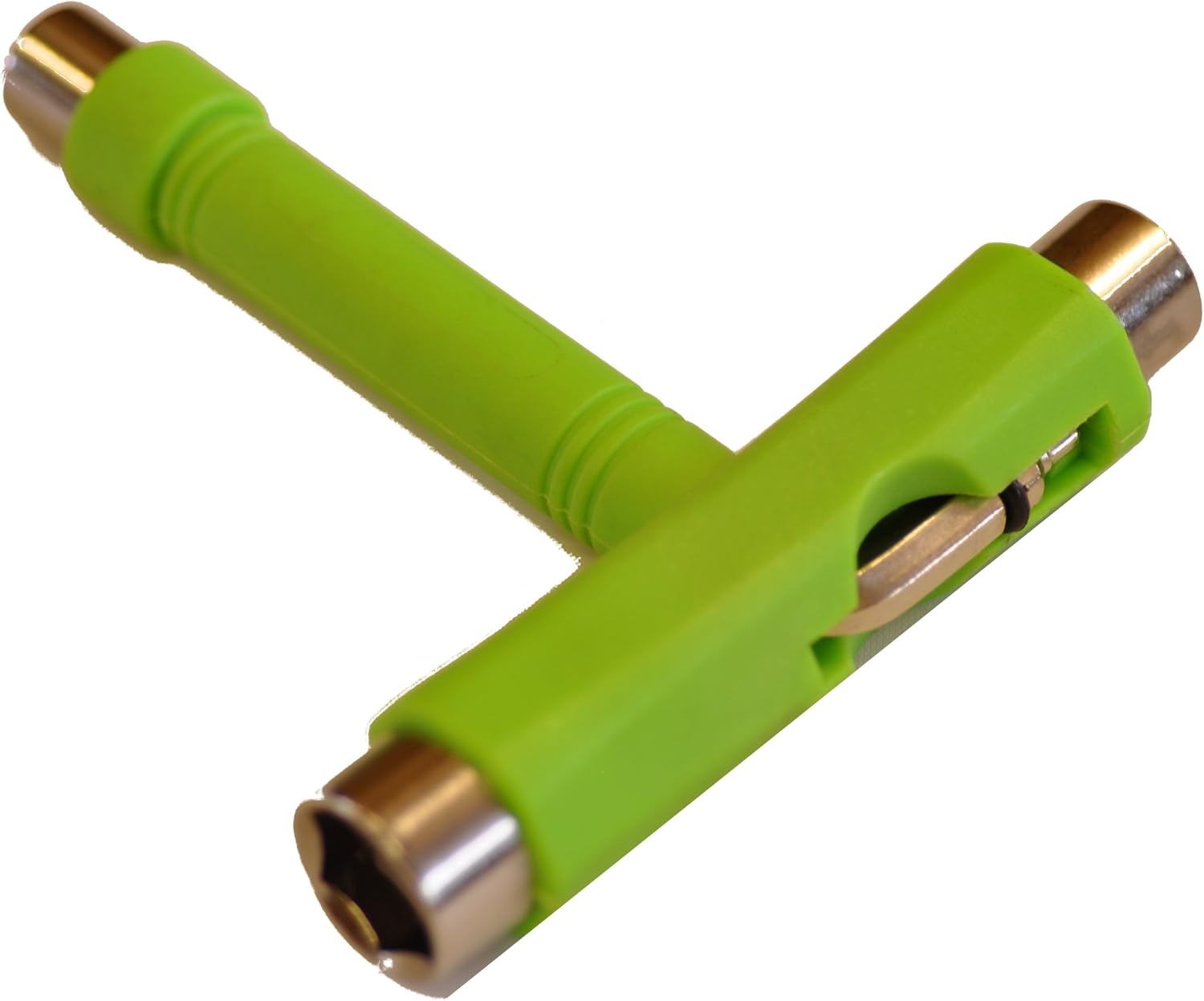 Universal Ridge Skateboard T-Tool 5-Way Wrench Skate Cruiser Longboard Tool (Green)