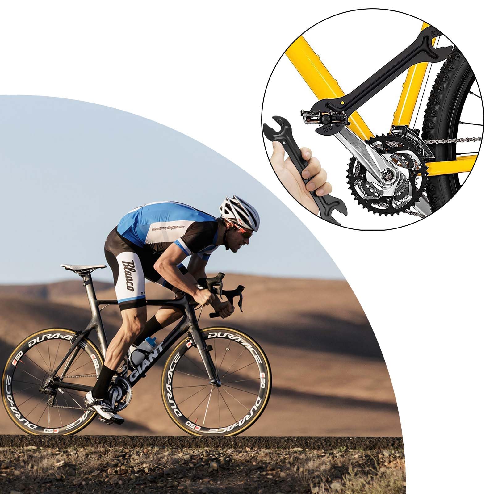 Fahrrad Konusschlüssel Set 5-teilig - 13-17mm Für Naben Und Pedale