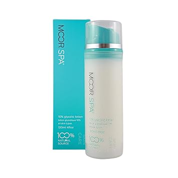 Moor Spa 10% Glycolic Exfoliating Facial Lotion 4 Fluid Ounces