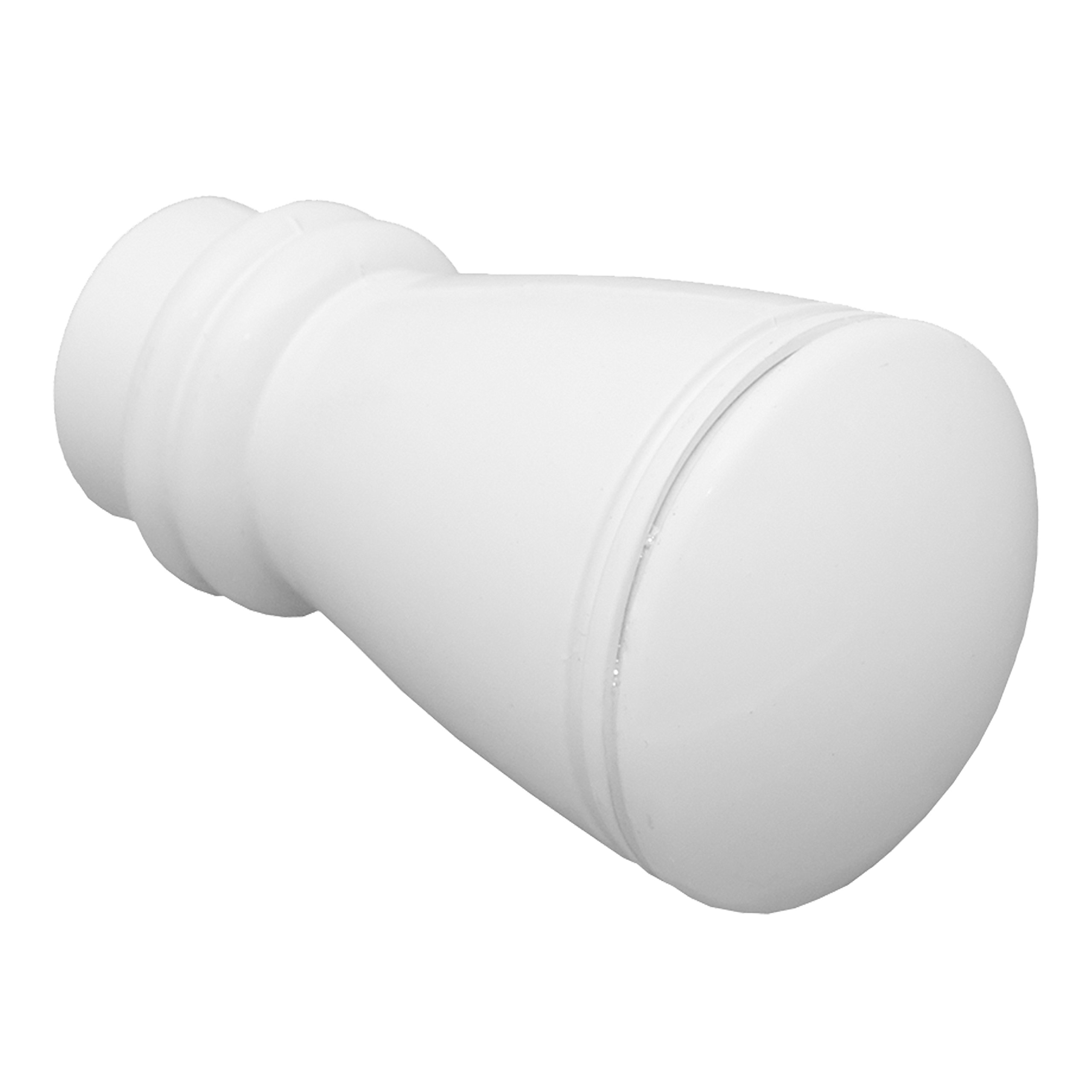Gardinia 11279 Endknopf/Endstück Siro für Gardinenstangen, Serie Chicago, Durchmesser 20 mm, weiß