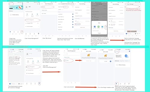 Miniatura 6 de Timbre de puerta con aplicación de teléfono, puerta WiFi con sensor de contacto abierto, alarma con rango de 600 pies, alerta de timbre de puerta