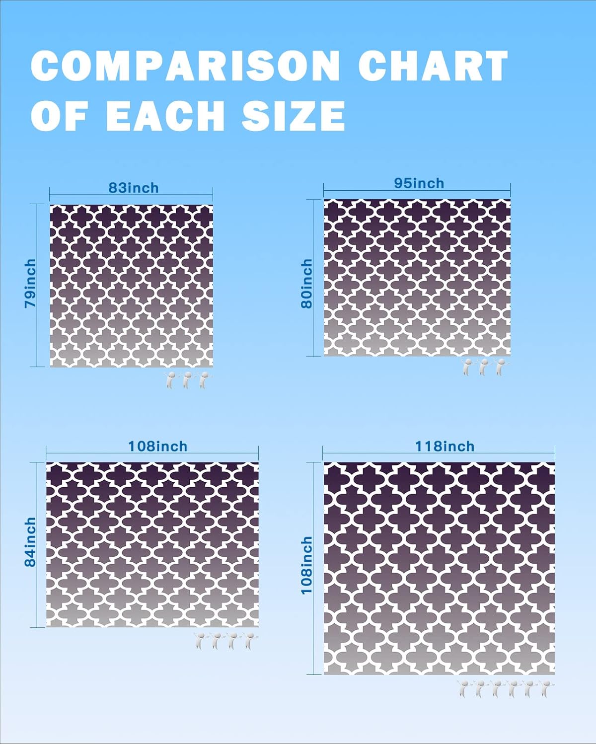 Vintage Moroccan Pattern Beach Blanket Waterproof Sandproof Outdoor Picnic Mat 108"x84" Purple Gradient Grey Lightweight Large Beaach Blankets with 4 Stake & 4 Corner Pockets