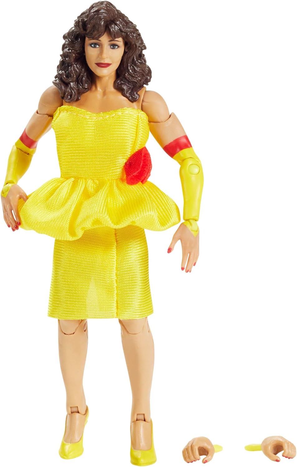 WWE Mattel Miss Elizabeth Elite Collection Deluxe Action Figure with Realistic Facial Detailing, Iconic Ring Gear & Accessories, Multi (GKY10)