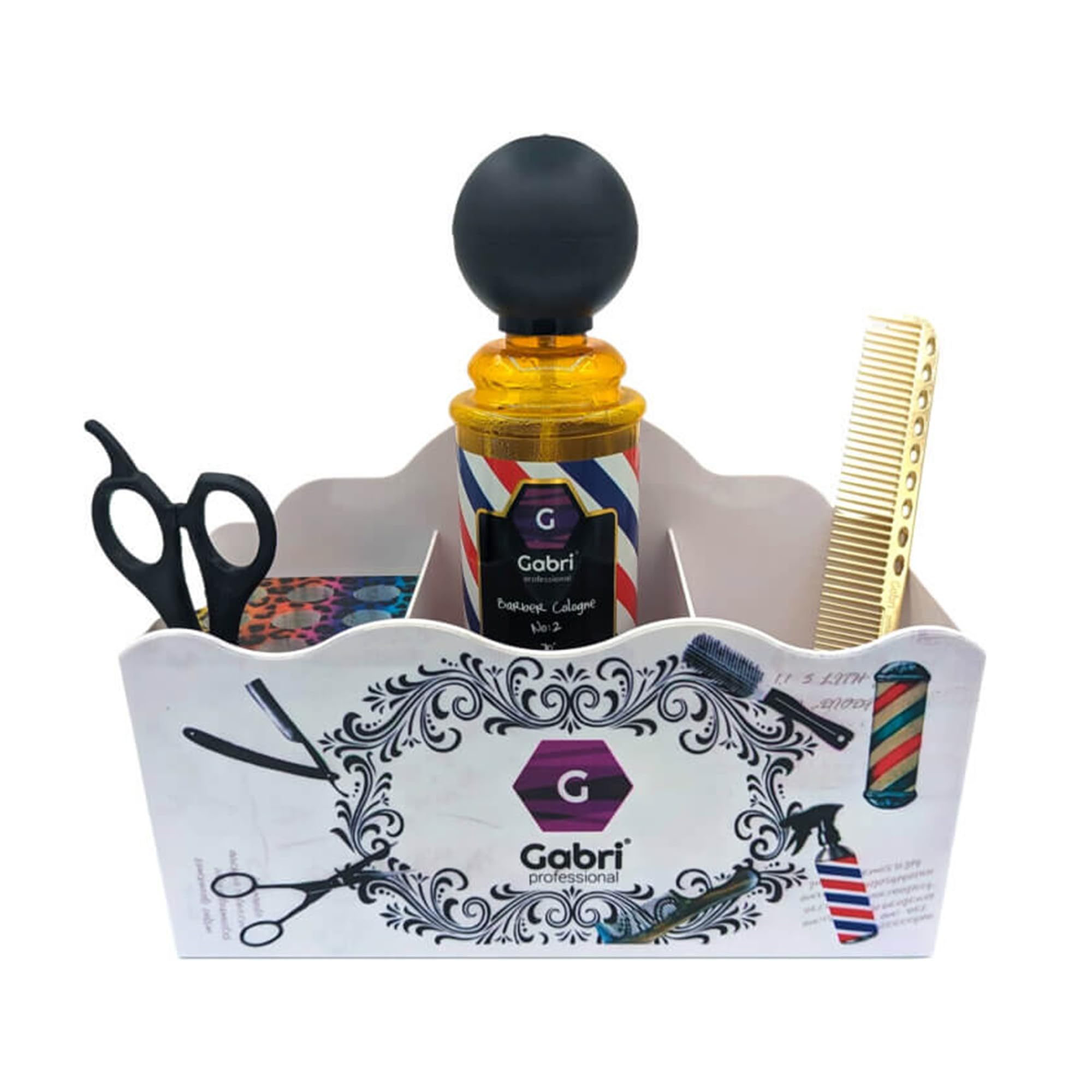 Gabri Hairdressing Scissors and Brush Holder, Salon Barber Shop Organizer, Hair Scissors Stand, Barber Tool Box