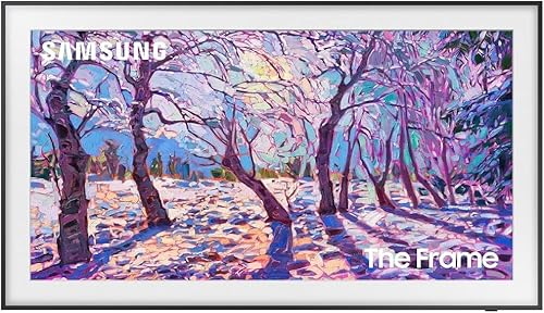 Image of Samsung 32-Inch Class QLED The Frame LS03C Series Smart TV w/Alexa Built-in (QN32LS03CB, Latest Model) + Free Sand Gold Bezel Value $199 – VGSCFC32SGM