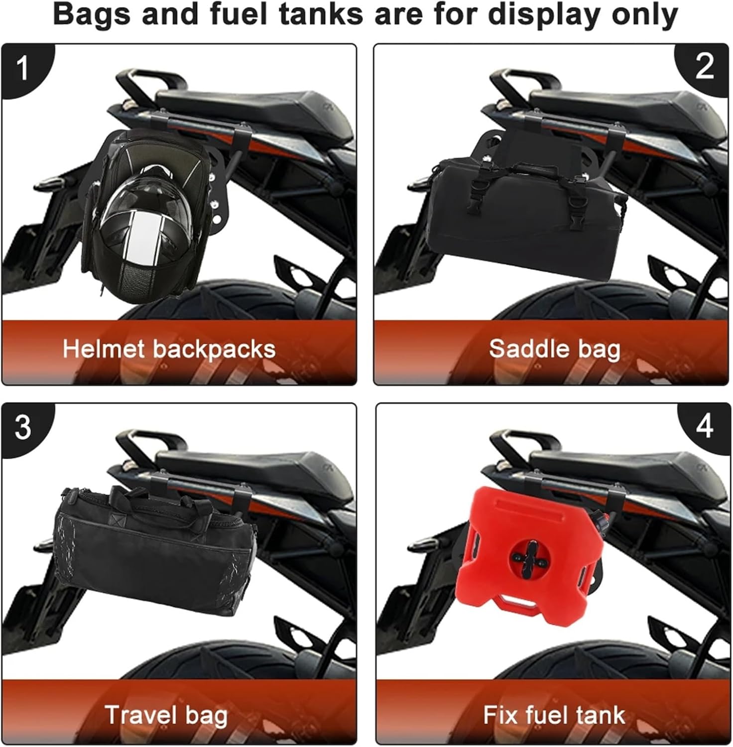 Replacement Side Luggage Rack for KTM 1290 Super Duke GT 2016-2023 2024 Motorcycle Saddlebag Support Bars Mounting Brackets