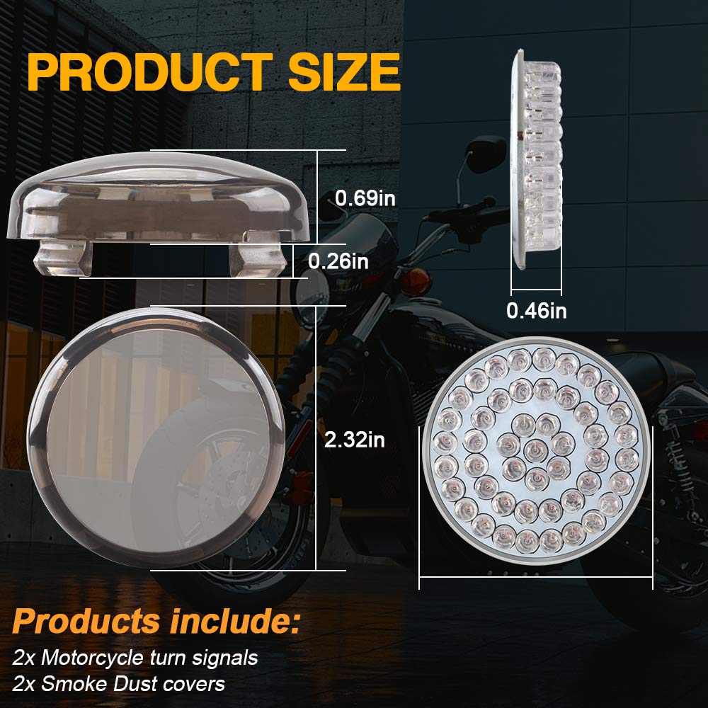 Kit Luci LED 1157 P21/5W Per Moto - Rosso, Stile Bullet, Con Copriobiettivo Fumé, 2 Pezzi - Foto 4