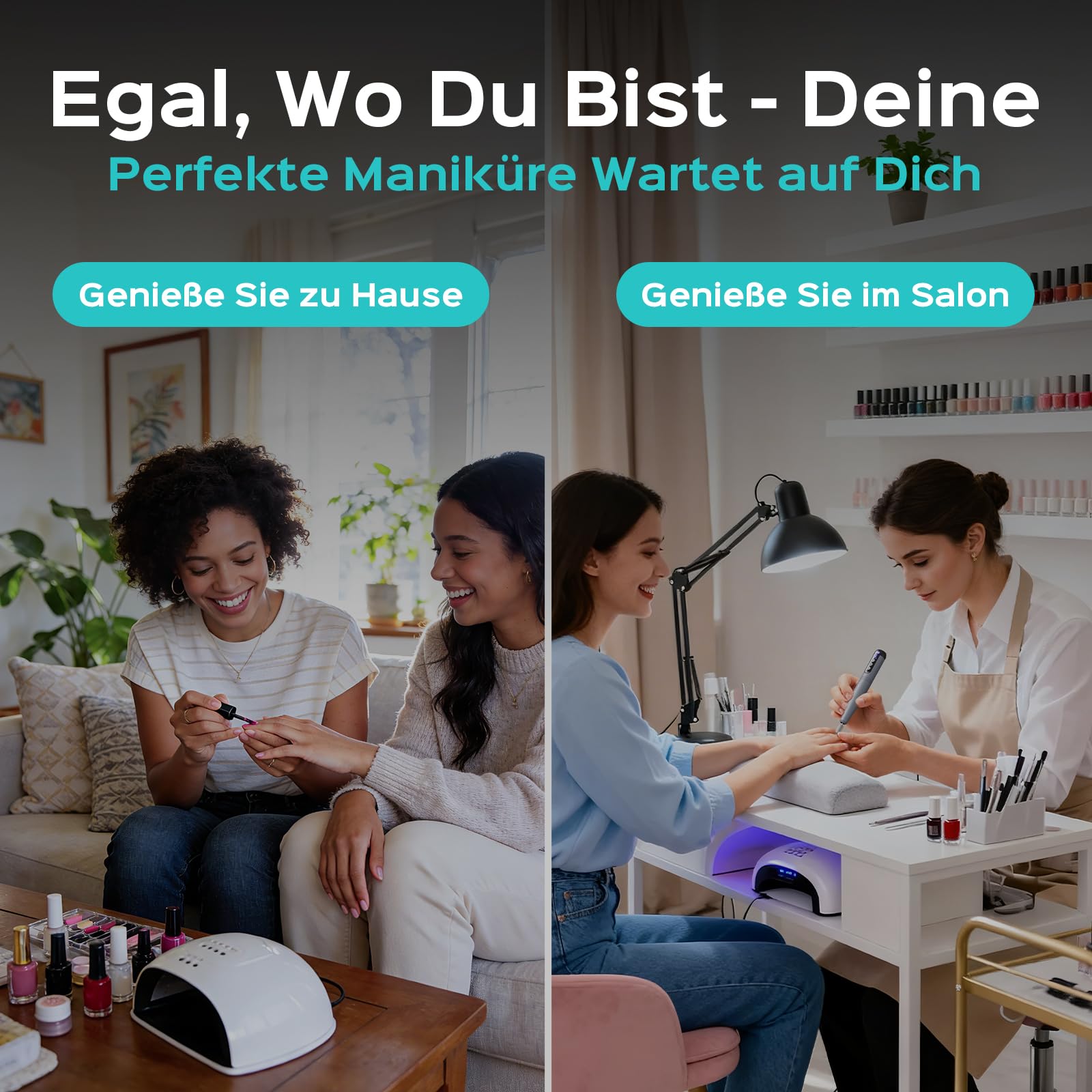 COSLUS C50 Nagelfräser Kabellose Elektrische Nagelfeile: 12-stufiger Nagelfräser mit LED-Display für Gelnägel, Acryl-Gel-Dip-Pulver-Entfernung, Nageldesign-Übung, Heim-DIY & Reisenutzung,Dunkelgrau