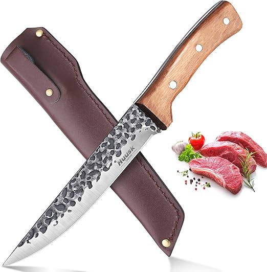 Huusk Butcher Knife for Brisket Trimming, Boning Knife for Meat Cutting Fish Fillet