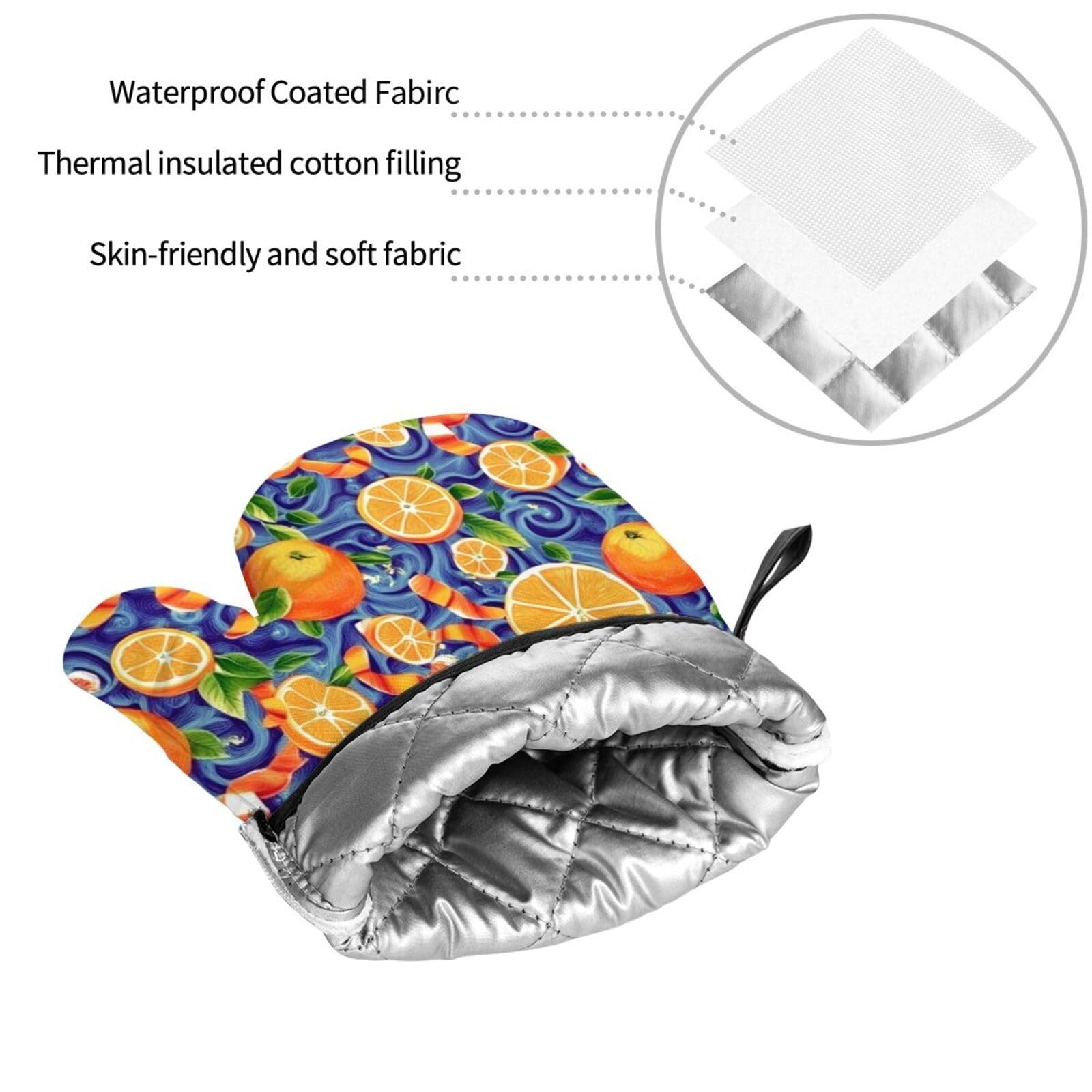 Guantes de Barbacoa Manoplas de Cocina Agarraderas Bolsillo Agarre Flexible