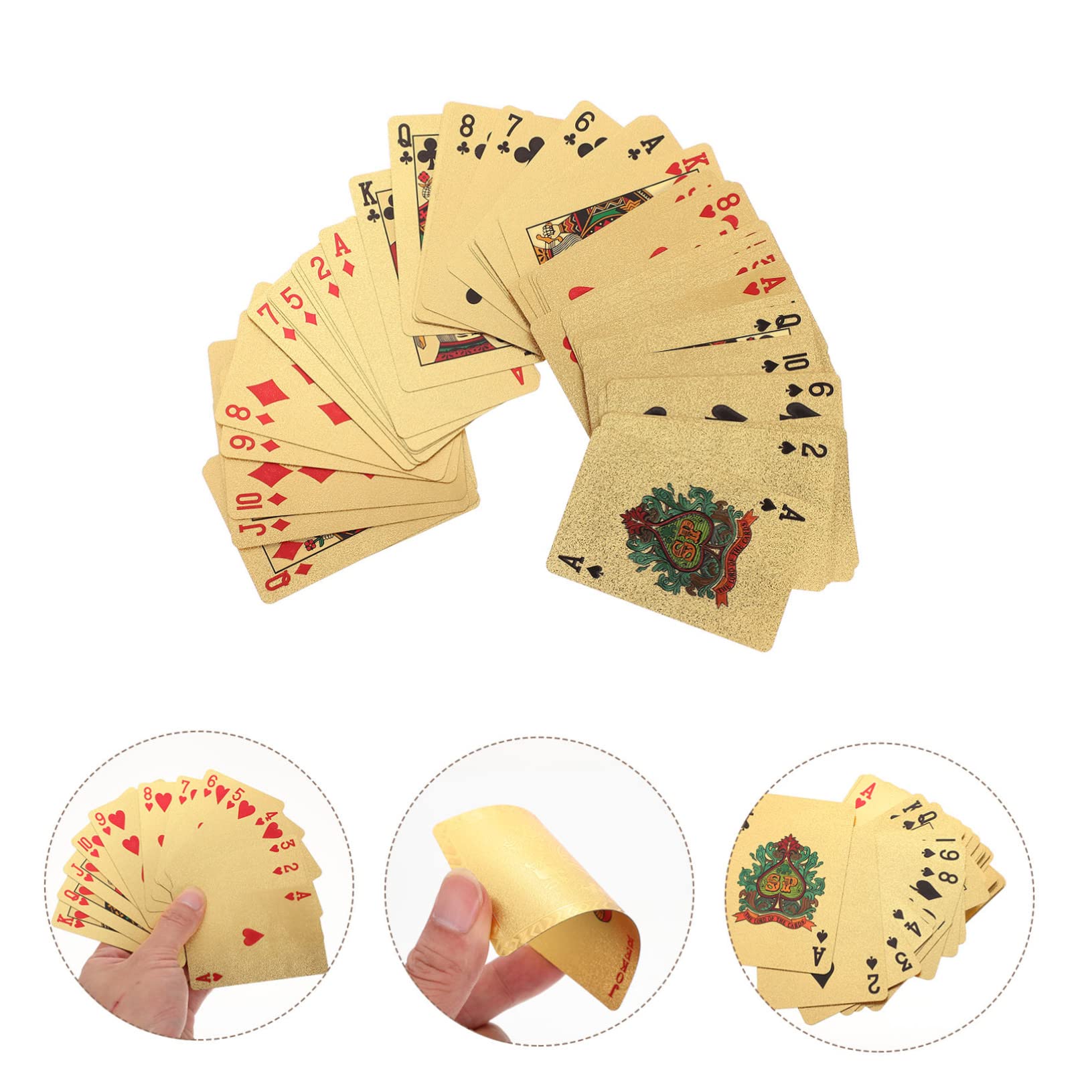 TOYANDONA 3pezzi Poker Pvc Impermeabili e Resistente Per Intrattenimento Assicurato