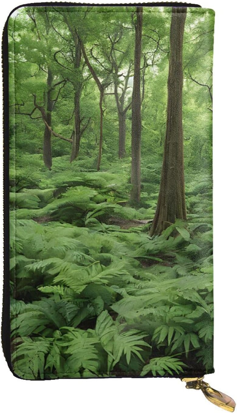 Tropical Rainforestfull Width Double-Sided Printed Long Wallet Is A Must-Have For Travel, Portable And Easy To Store In One