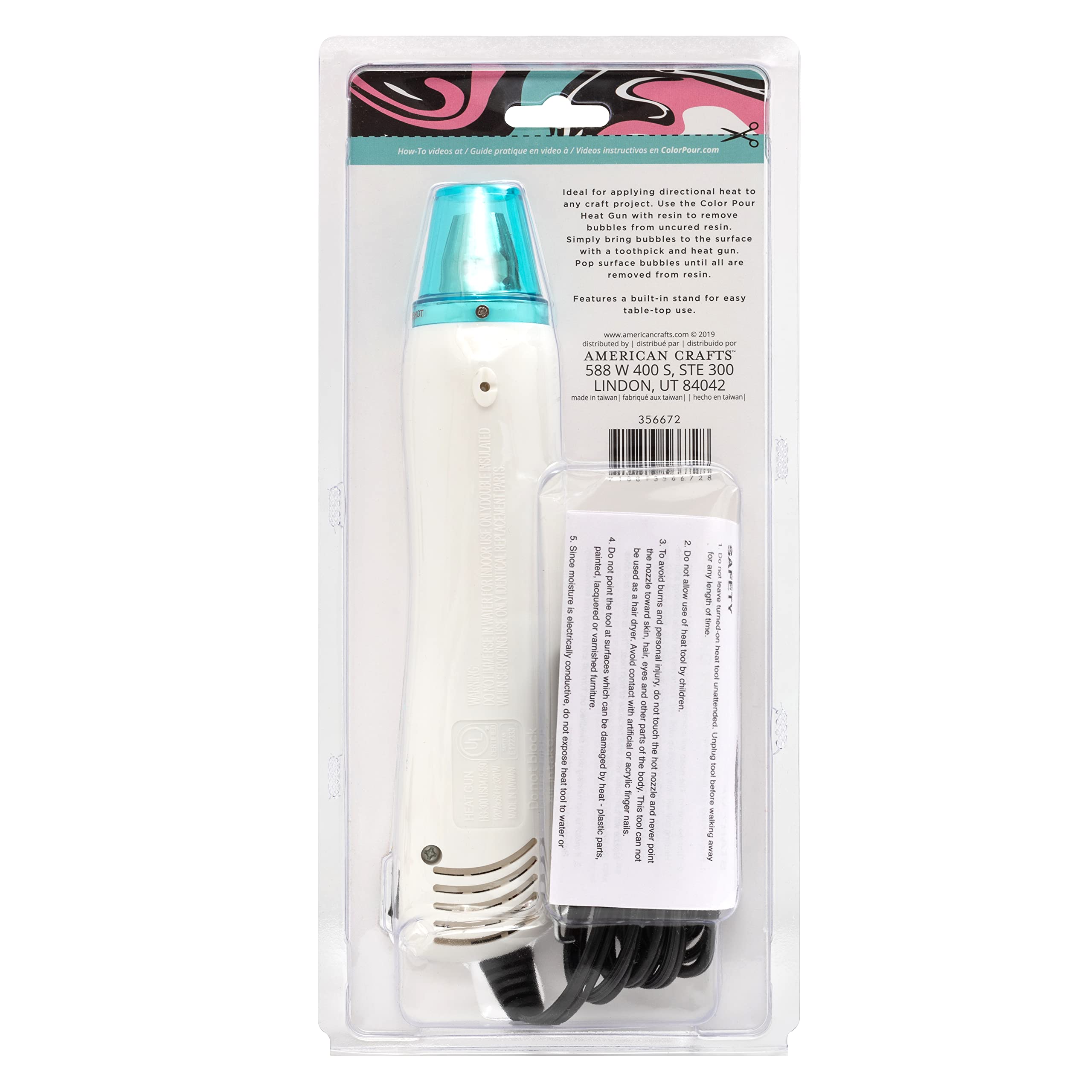 AMERICAN CRAFTS COLOR POUR HEAT GUN 2PCS