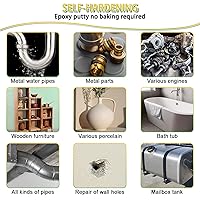 Vista 8 de Masilla para esculpir arcilla compuesto para esculpir, modelar, construir, reparar, auto-endurecimiento repara fácilmente metal, madera, azulejos