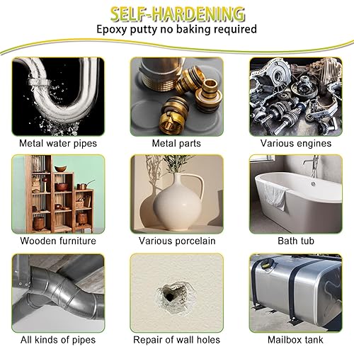Miniatura 8 de Masilla para esculpir arcilla compuesto para esculpir, modelar, construir, reparar, auto-endurecimiento repara fácilmente metal, madera, azulejos,