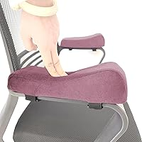 Vista 1 de Juego de 2 fundas para reposabrazos para silla de oficina, cómodas almohadas para apoyabrazos (2 almohadas rosas)