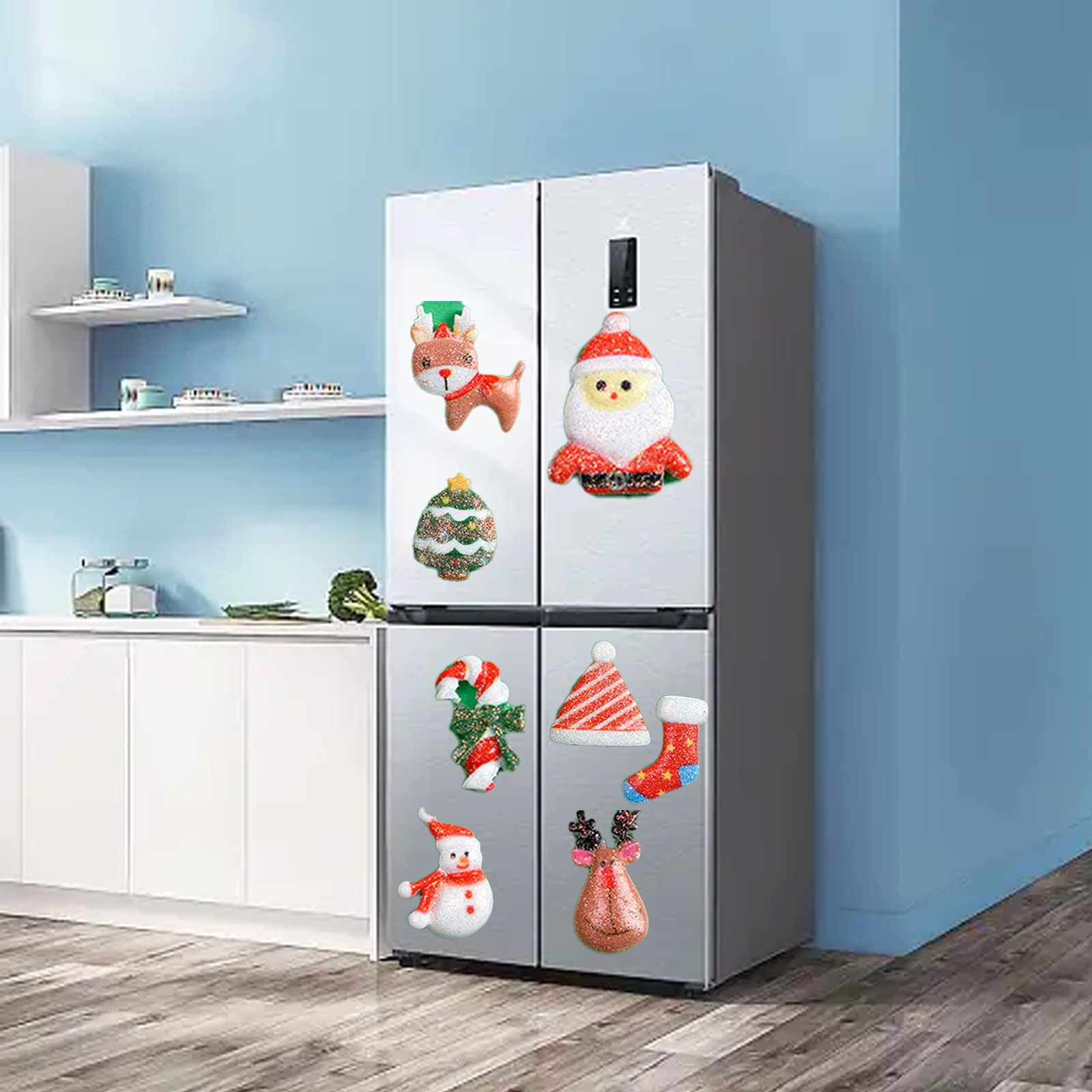 80 Breloques De Noël En Résine - Décorations à Dos Plat Pour DIY, Scrapbooking, Bijoux - 6