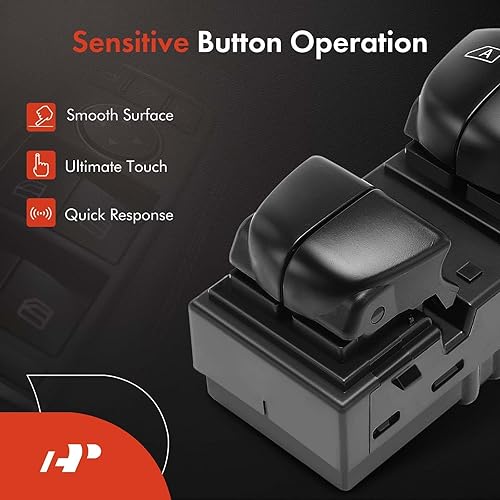 Miniatura 5 de A-Premium - Interruptor de elevalunas eléctrico maestro del lado del conductor - Compatible con Nissan Altima 13-18, Pathfinder 13-20, Sentra 13-19,