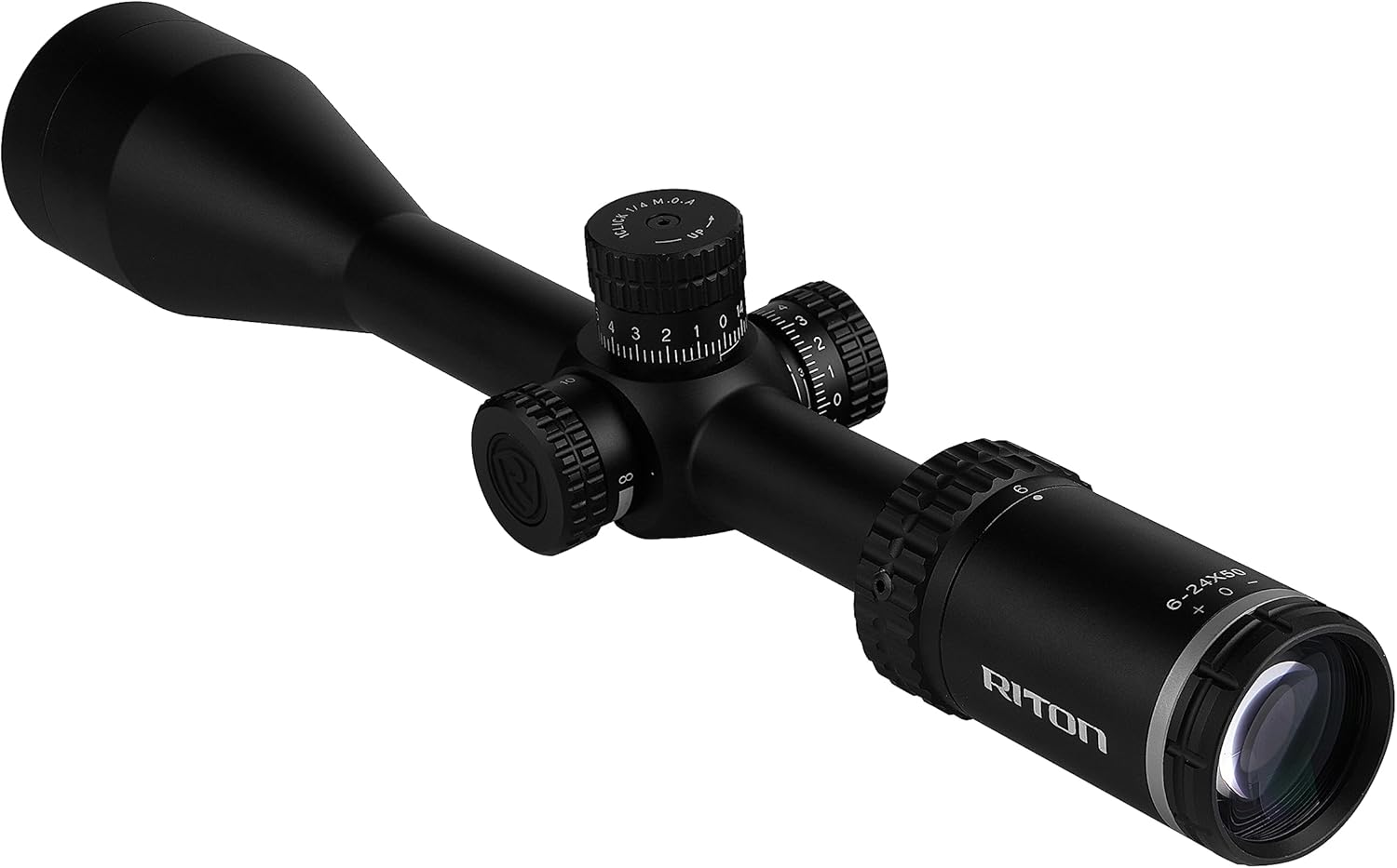 Riton Optics Series 1 Conquer 6-24x50 SFP Rifle Scope - High Precision, Adjustable Magnification, and Fully Multi-Coated Lenses for Ultimate Clarity