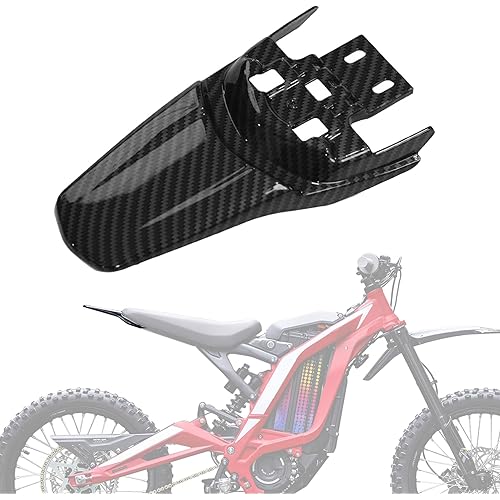 Fender Imitation Carbon Fiber Sur Ron Rear Fender Dirt Bike Rear Mud Guard Back Mudguard Protector for Electric Bike Sur Ron X/S/Surron/Light Bee / X160 / X260