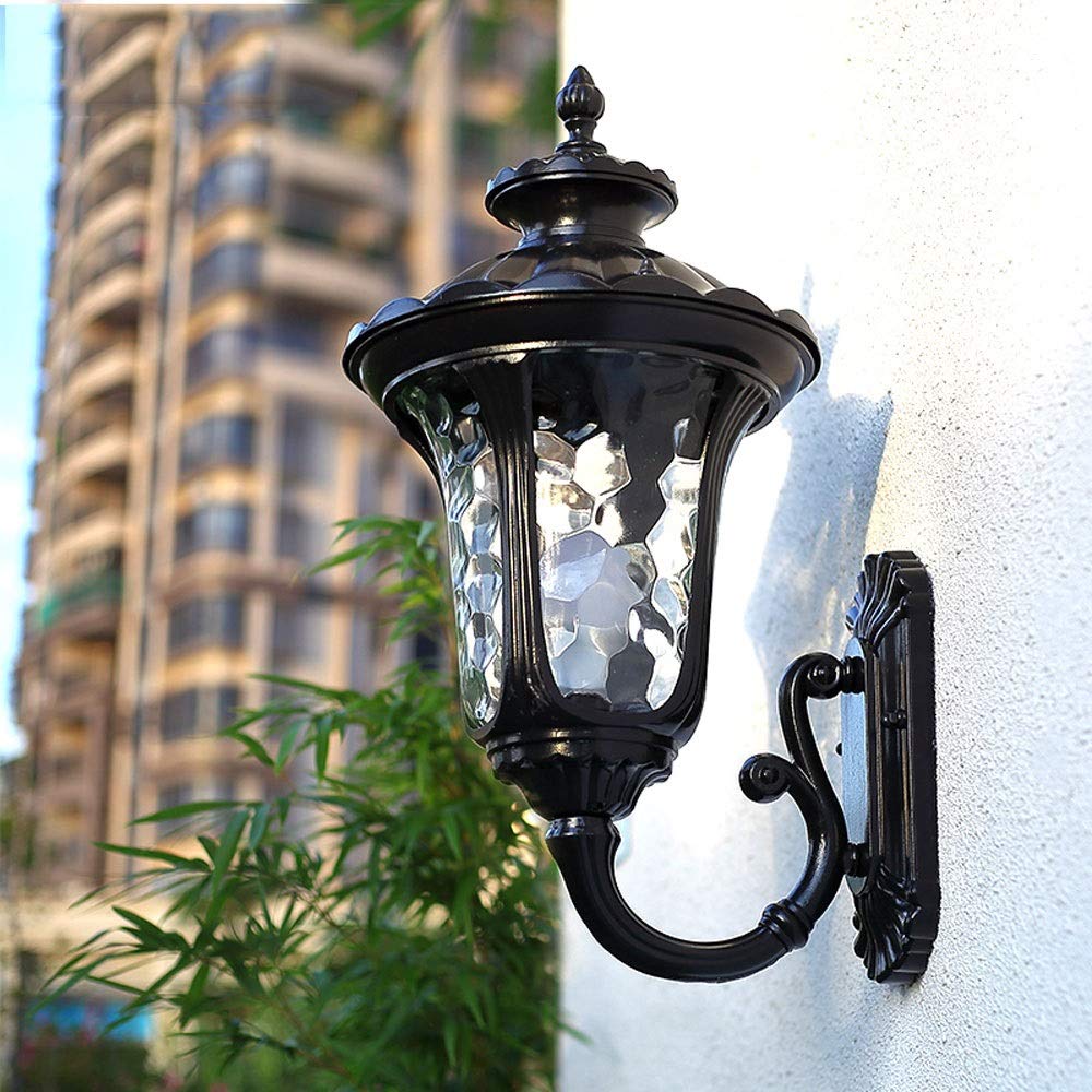 Applique murale porche victorienne en bronze luminaire extérieur étanche pour villa