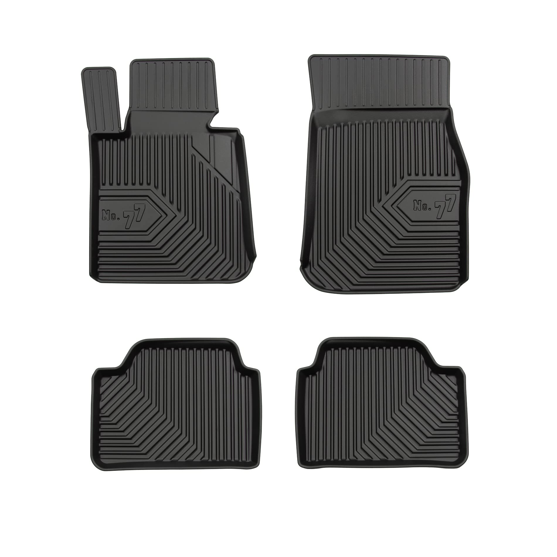 FROGUM No.77 Alfombrillas para Coche Alfombras para BMW Serie 1 F20 2011-2019 | Borde Alto | para Todo el año | Tamaño
