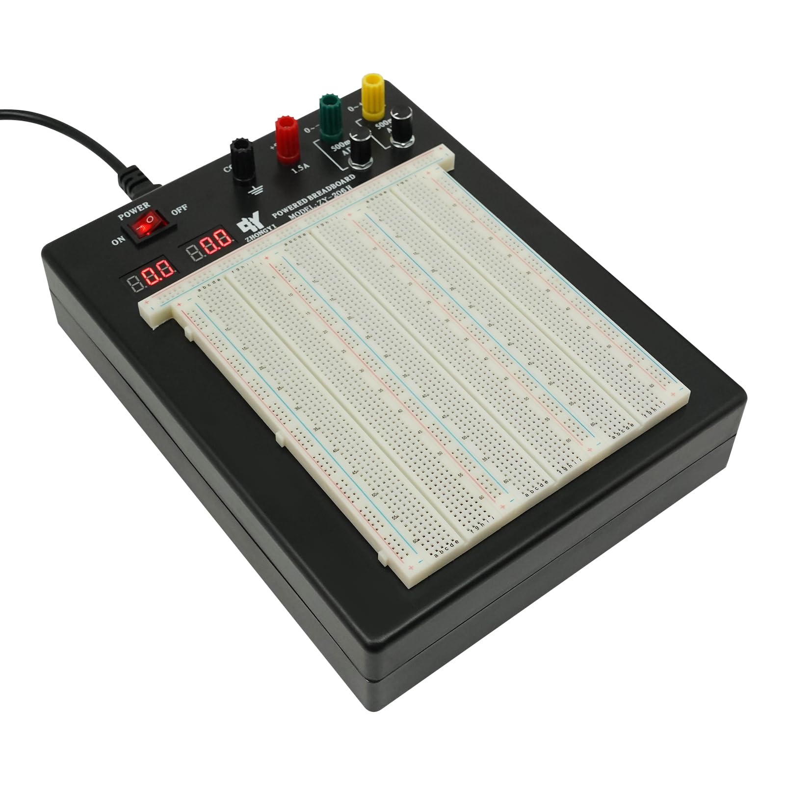 Breadboard, kit di alimentazione da laboratorio, set di progetti elettronici, senza saldatura, set di progetti elettronici