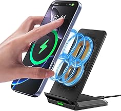 Chargeur Induction Wireless Chargeur sans Fil Rapide pour iPhone 16/15/14/13/12/11 Mini Plus Pro Max/X/XR/Samsung Galaxy S24/S23/S22/S21/S20