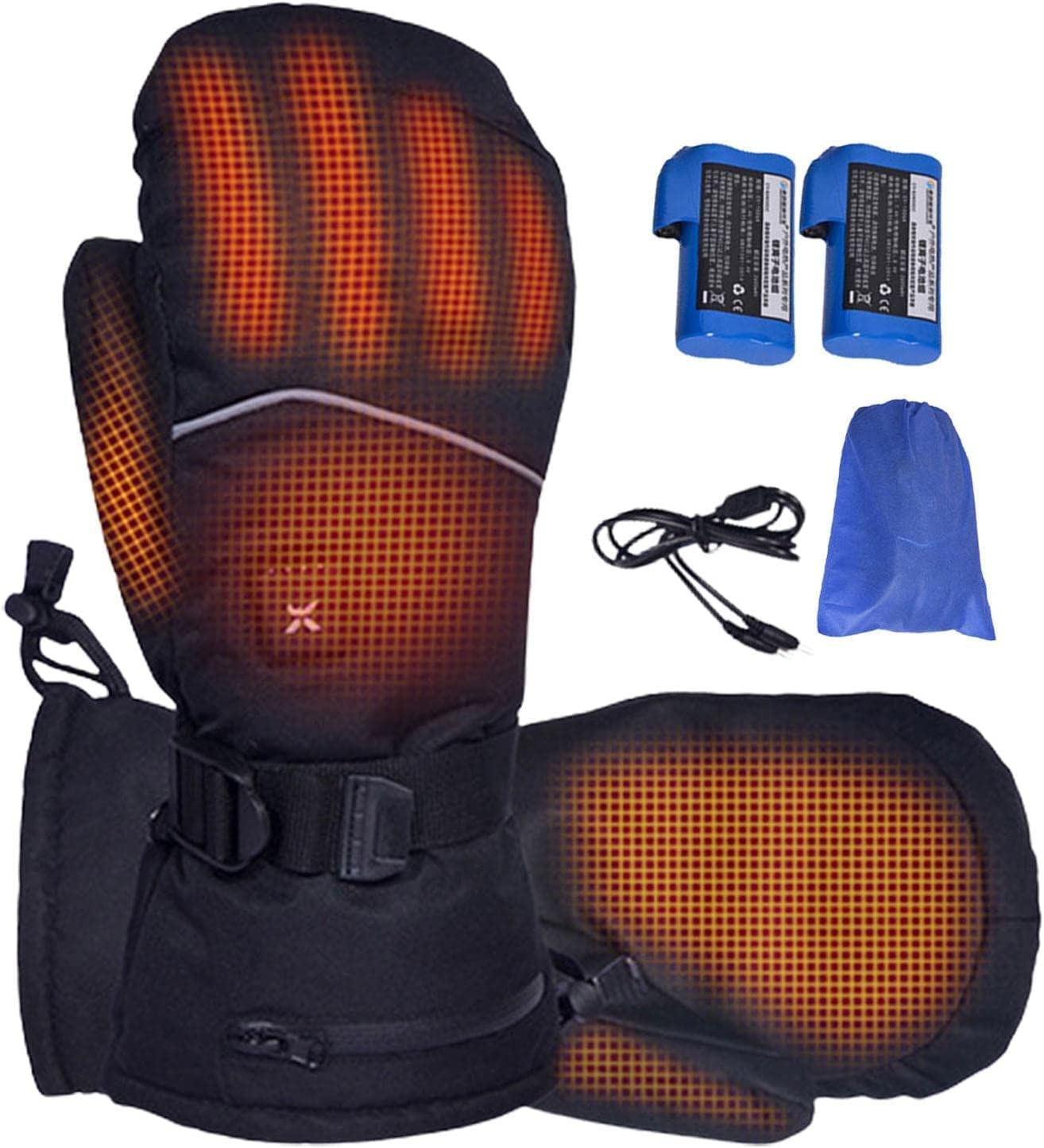 Gants de moto chauffants CHEWYNP pour le ski et le cyclisme hivernal